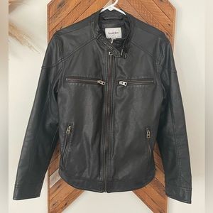 Faux leather jacket